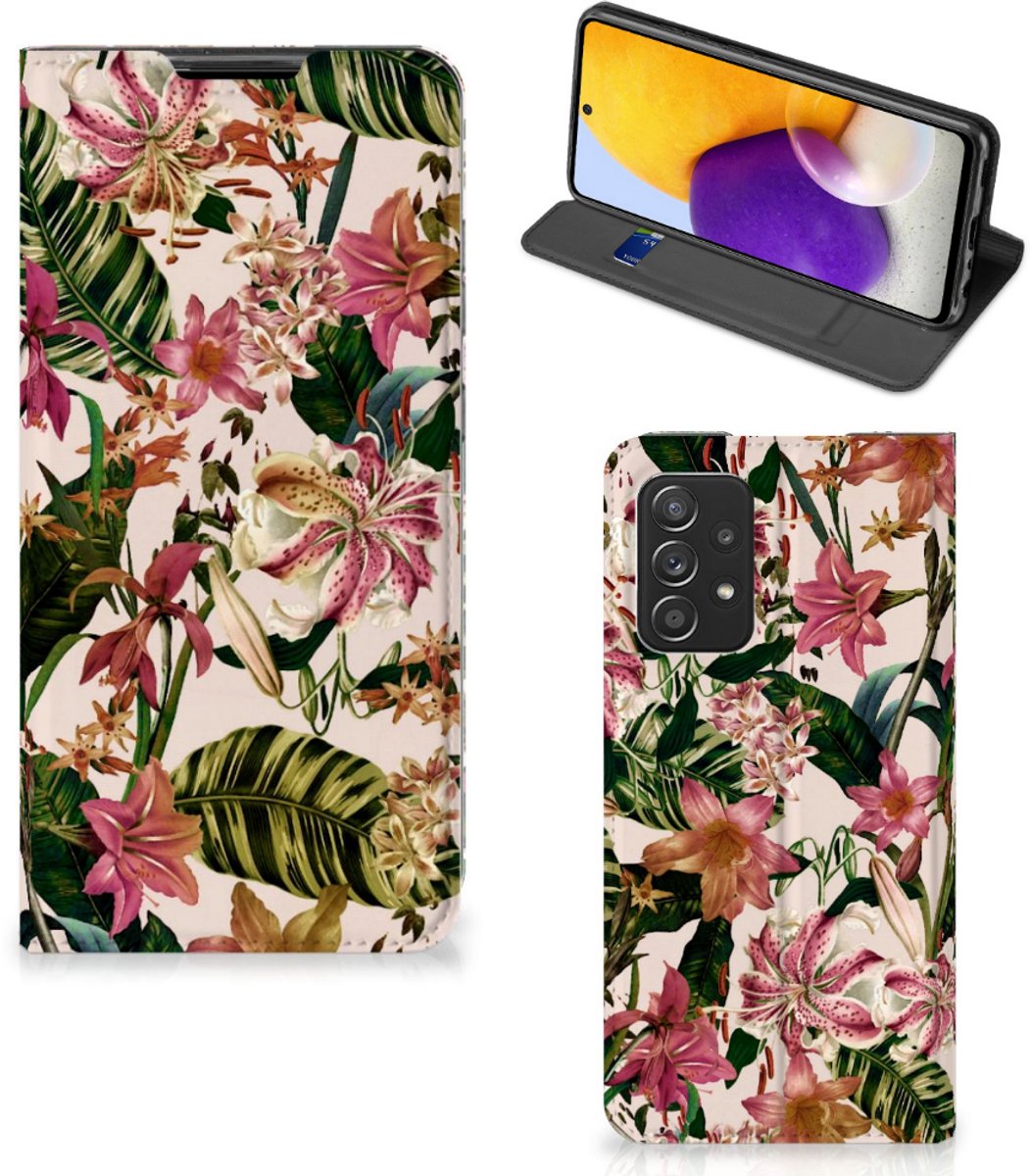 Samsung Galaxy A72 (5G/4G) Smart Cover Flowers