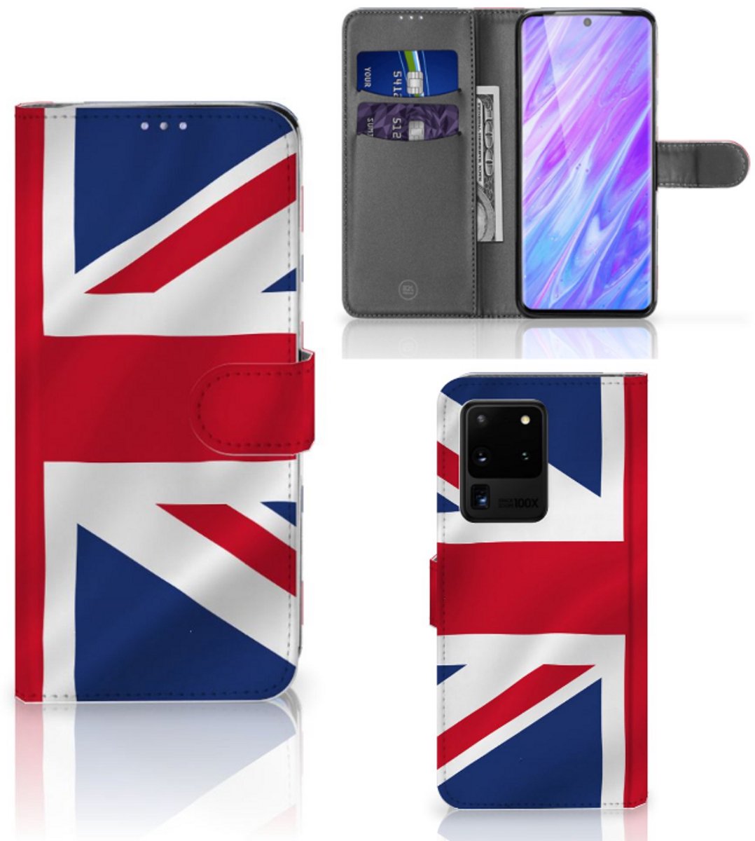 Samsung Galaxy S20 Ultra Bookstyle Case Groot-Brittannië