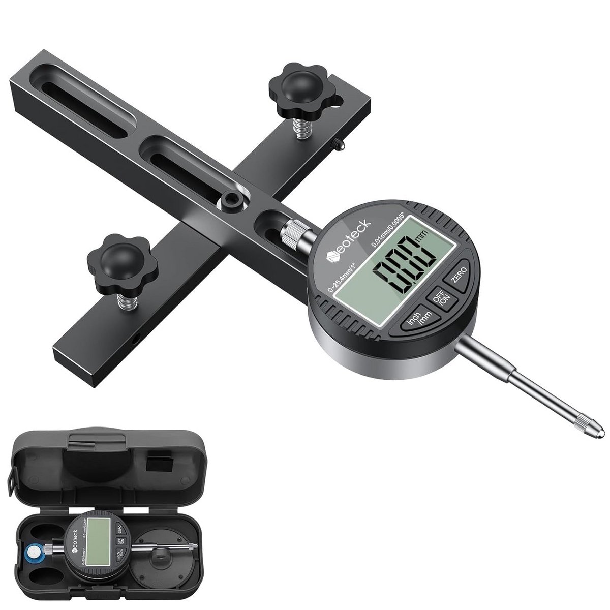 Digitale Meetklok Tafelzaag 25,4 mm - Precisie Kalibratie voor Werkplaatsmachines