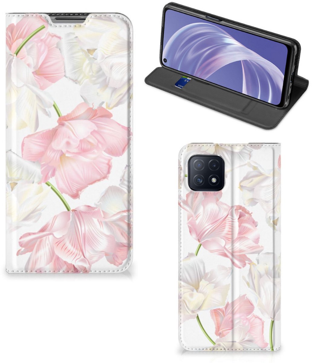 OPPO A73 5G Smart Cover Lovely Flowers