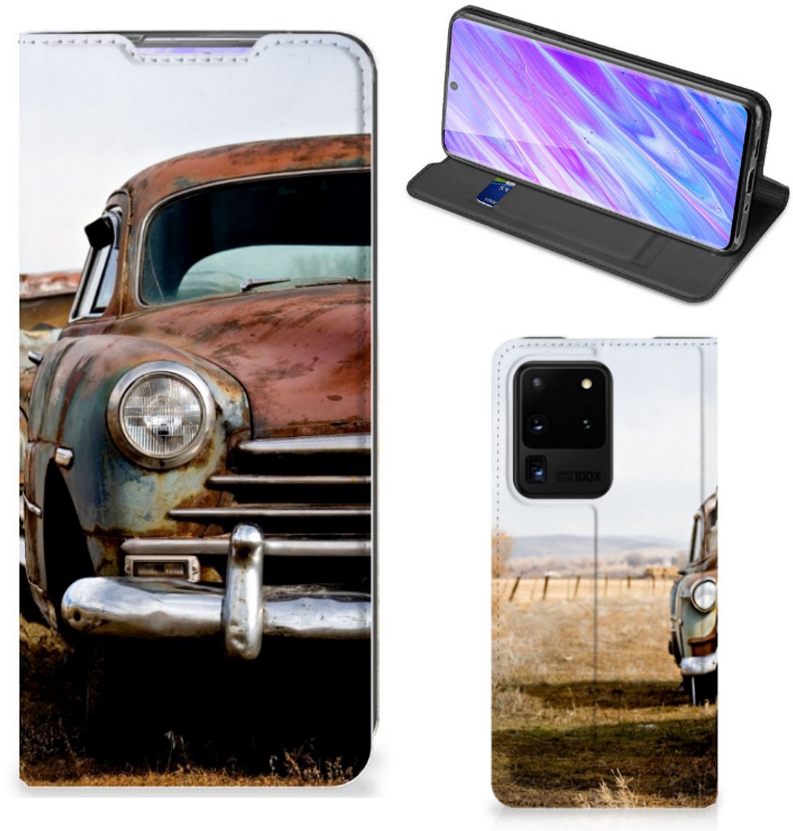 Samsung Galaxy S20 Ultra Stand Case Vintage Auto