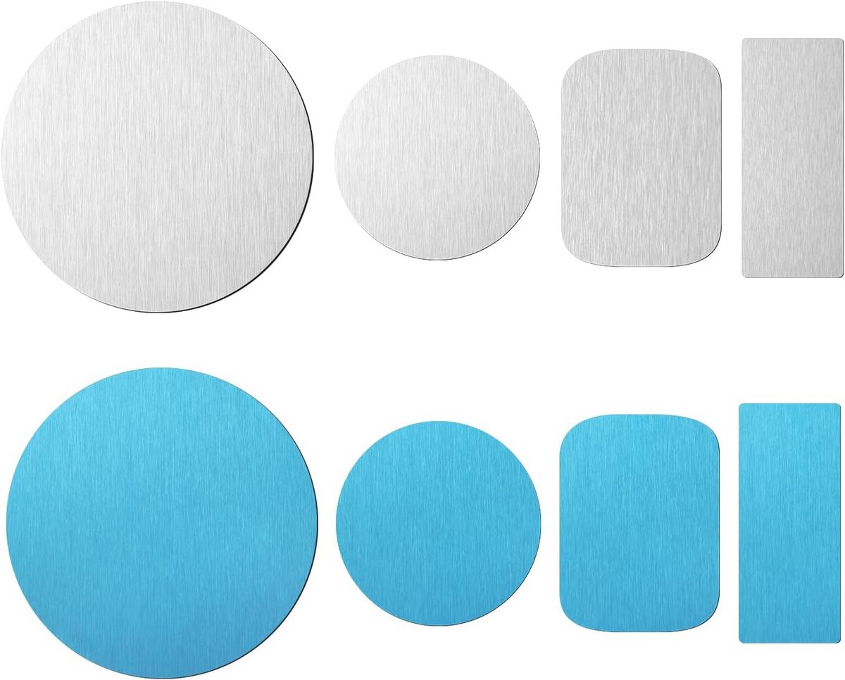 8 Stuks Kastverlichting Magnetische Stickers voor LED-Lampen en Telefoonhouders – Sterke K