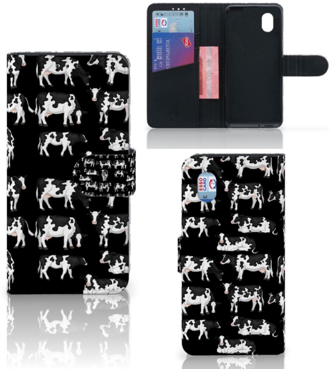 Alcatel 1B (2020) Telefoonhoesje met Pasjes Koetjes