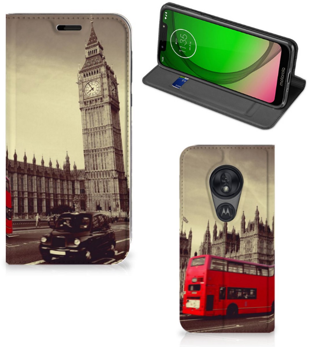 Motorola Moto G7 Play Book Cover Londen