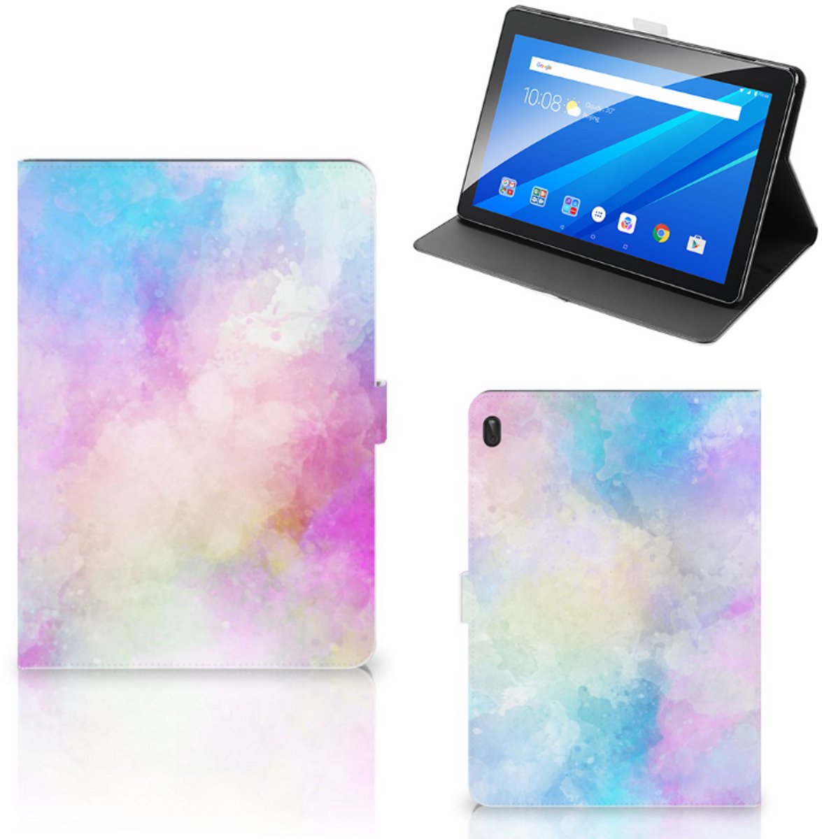 Hoes Lenovo Tab E10 Watercolor Light