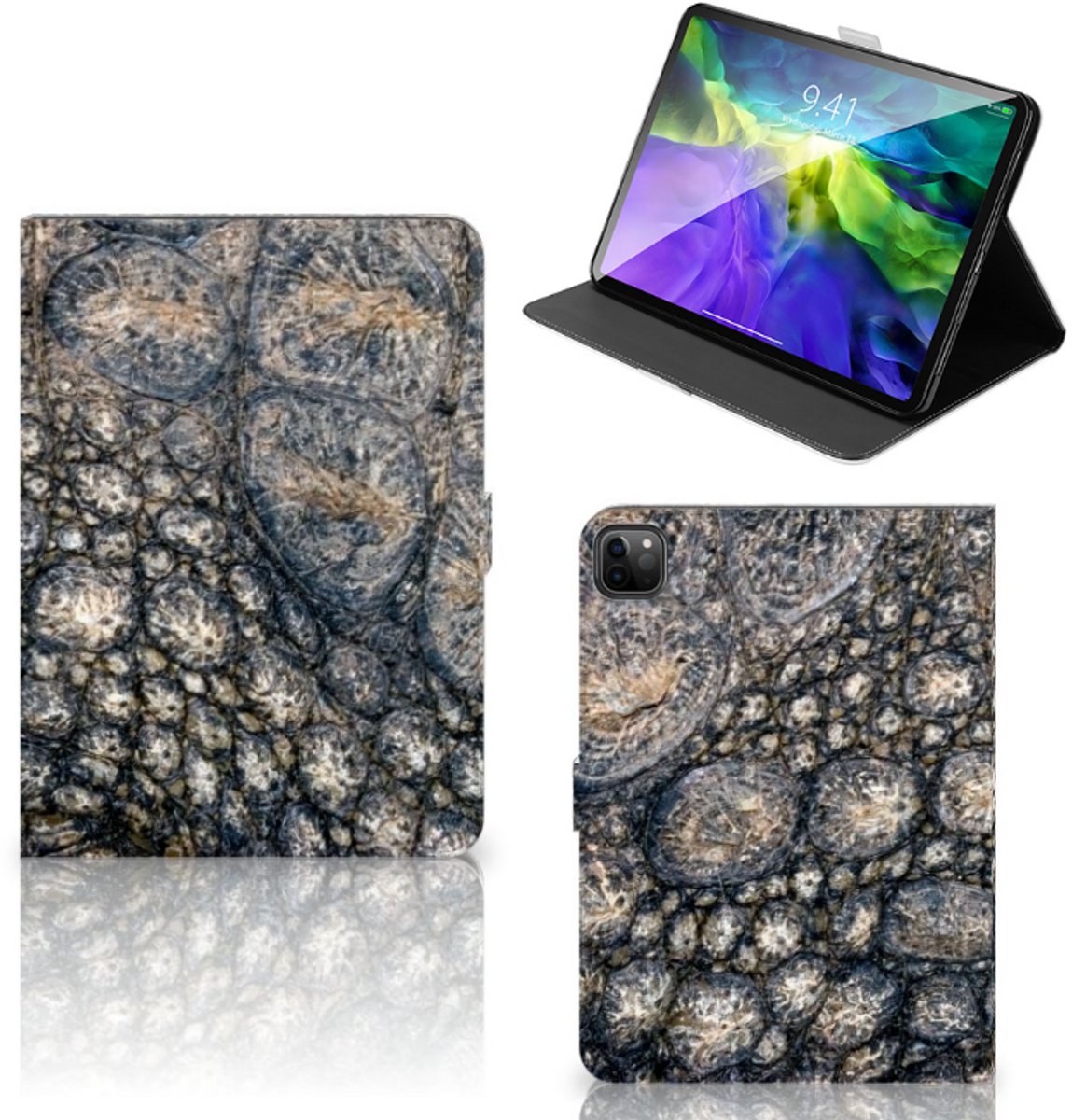 iPad Pro 11 2020/2021/2022 Flip Case Krokodillenprint