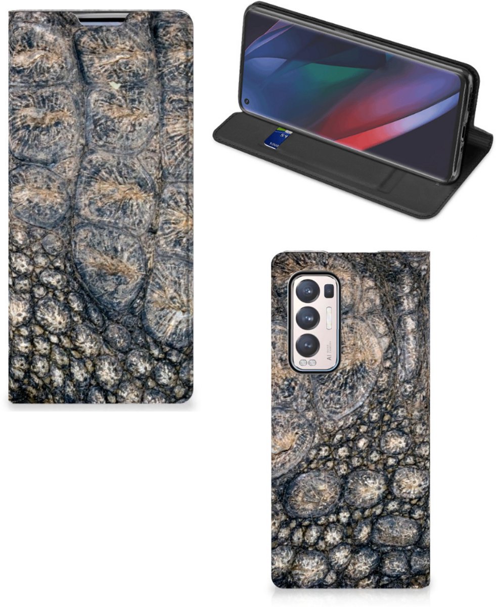 OPPO Find X3 Neo Hoesje maken Krokodillenprint