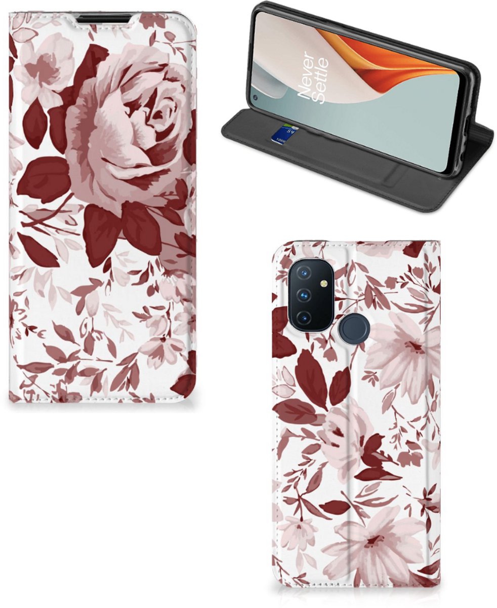 Bookcase OnePlus Nord N100 Watercolor Flowers