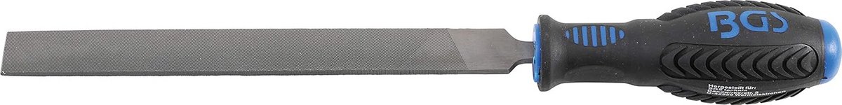 Werkplaatsvijl vlakstomp 200 mm met groeven