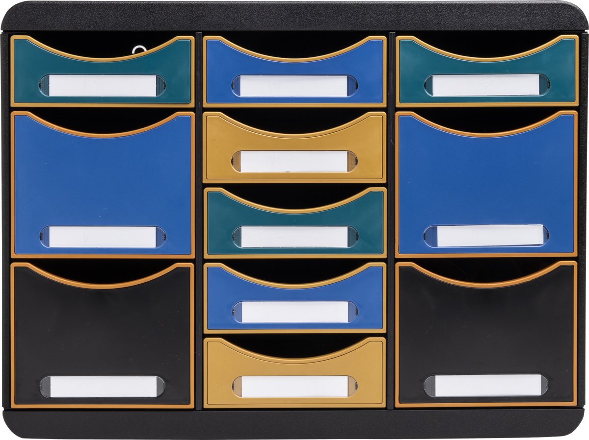 Exacompta Ladenbox Storebox Multi 11 laden Neo Deco - Geassorteerd - 313505D