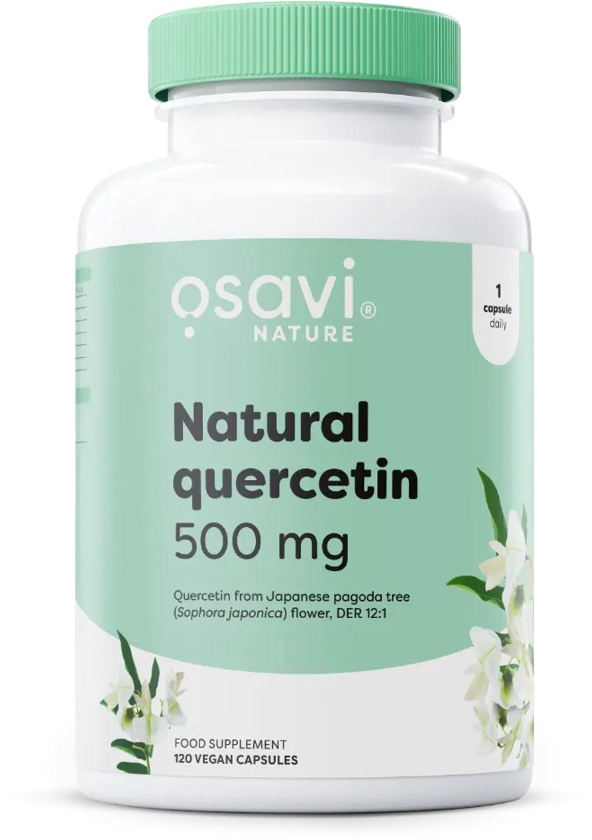 Quercetine 500 mg – 120 Vegan Capsules – FlaviPure® – Gewonnen uit Japanse Pagodeboom – Glutenvrij & GMO-vrij - Osavi