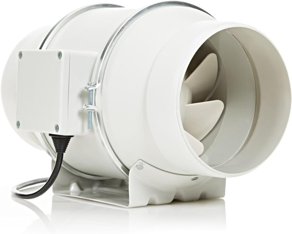 Industriële Inline Afzuigventilator 150 mm - Energie-efficiënte Kanaalventilator voor Optimale Ventilatie