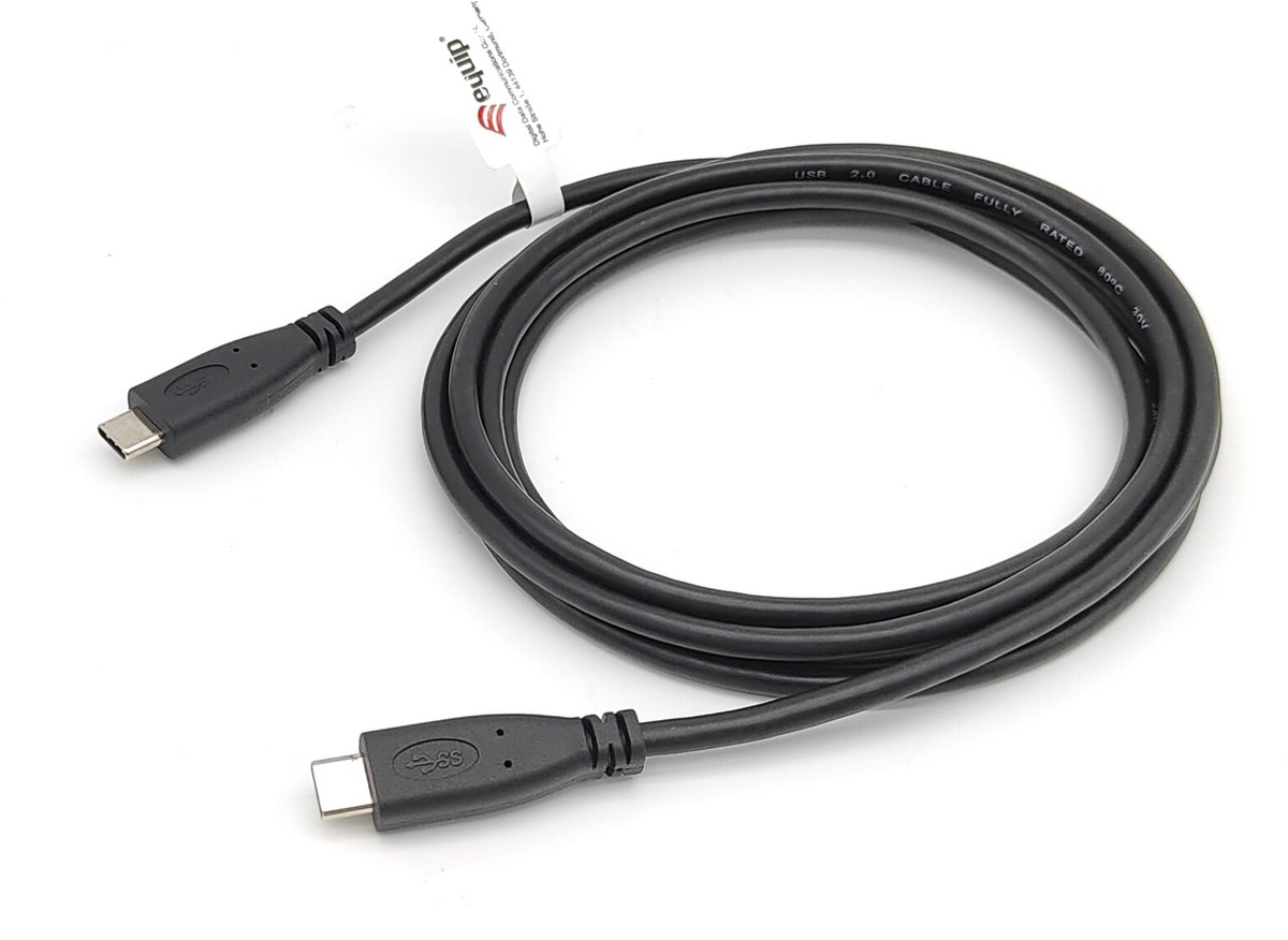 Equip 128832 USB-kabel USB 2.0 0,3 m USB C Zwart