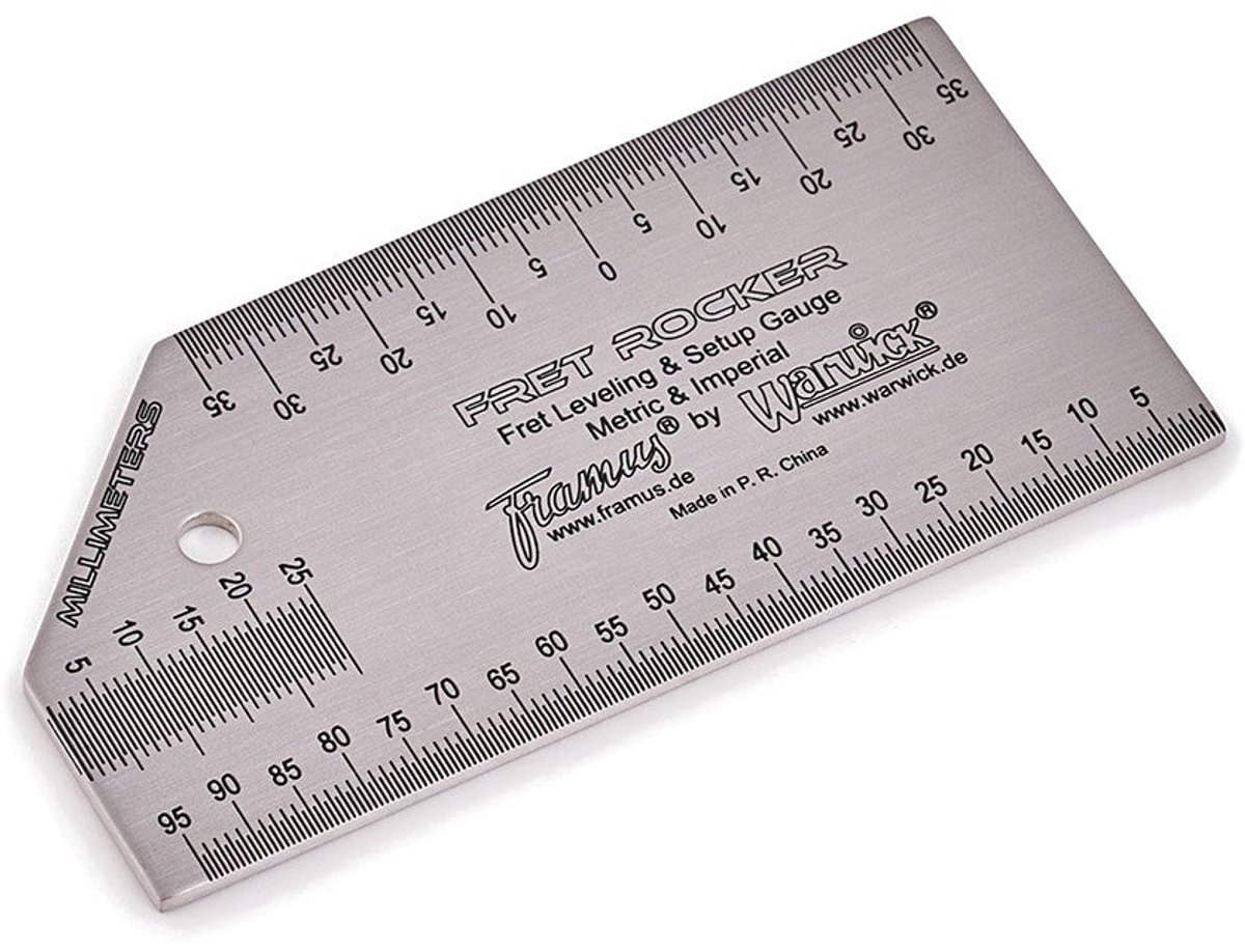 Warwick RockCare Fret Rocker - Fret Levelling & Setup Gauge