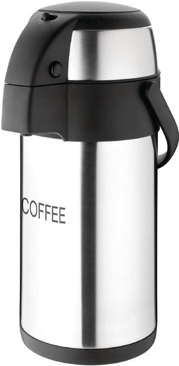 Thermoskan met pompdispenser, 3 liter, voor koffie en warme dranken