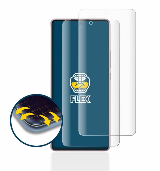 BROTECT - Protecteur d'écran pour Xiaomi Redmi Note 12 Pro 5G - Film de Protection Transparent Couverture Complète - (2 Pièces)