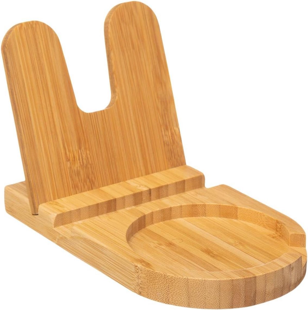 Lepelhouder met Bamboe Deksel - Keukenaccessoire