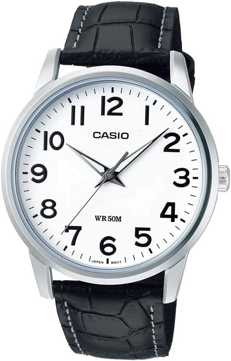 Herenhorloge Analoog Zwart Lederen Band