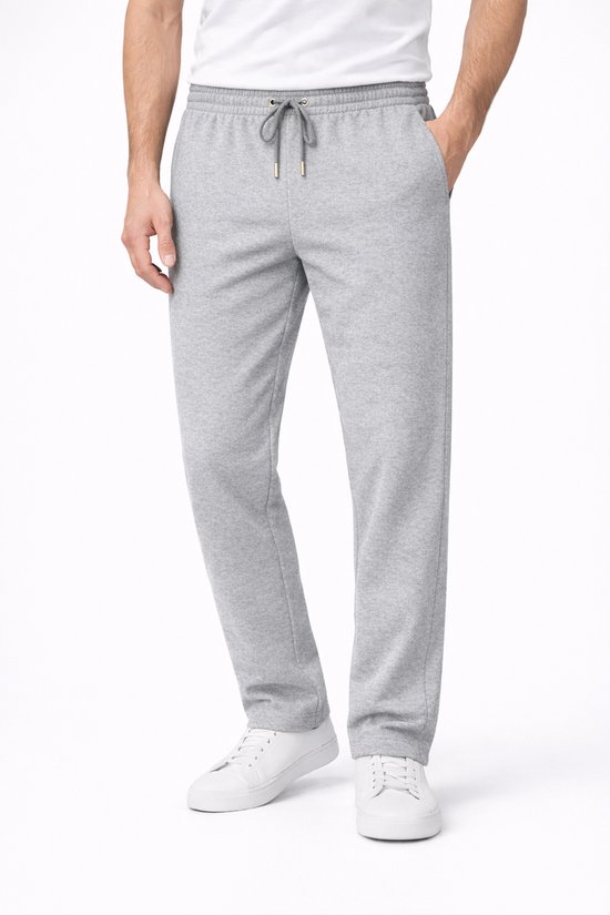 Pantalon de jogging homme ROSS CAMP, coupe droite, longueur adulte, Grijs M