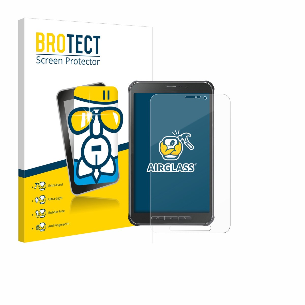 Screenprotector voor Samsung Galaxy Tab Active SM-T365 Beschermglas transparant