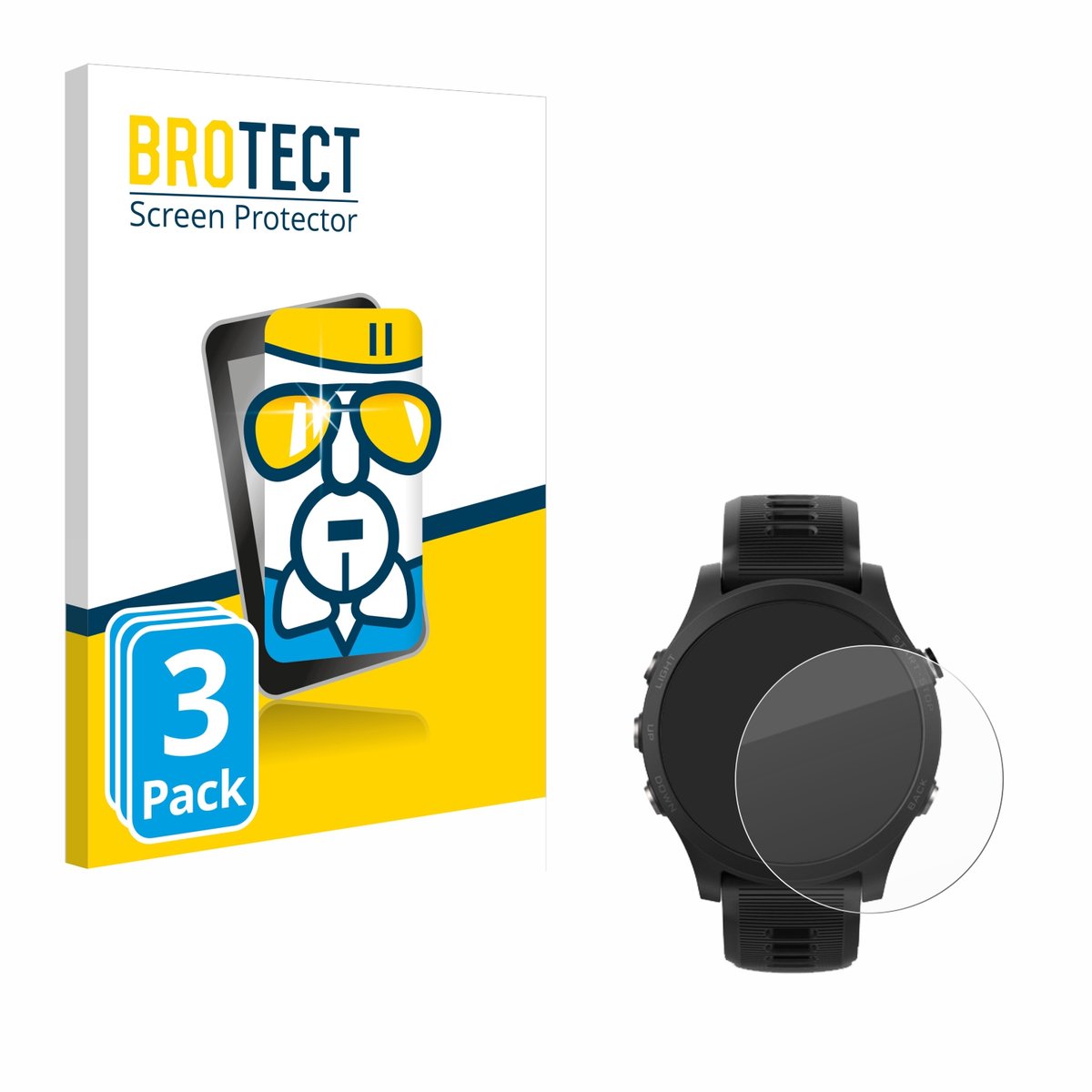 Screenprotector 3 Stuks voor Garmin Forerunner 935 Beschermglas transparant