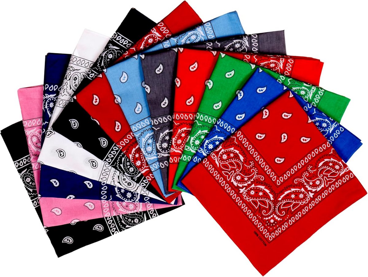Paisley Bandana Sjaal Katoen Unisex - Comfortabel en Stijlvol