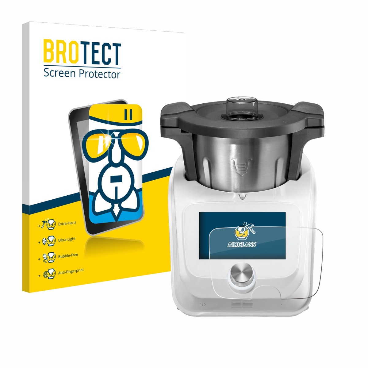 Screenprotector voor SilverCrest Monsieur Cuisine Connect Beschermglas transparant