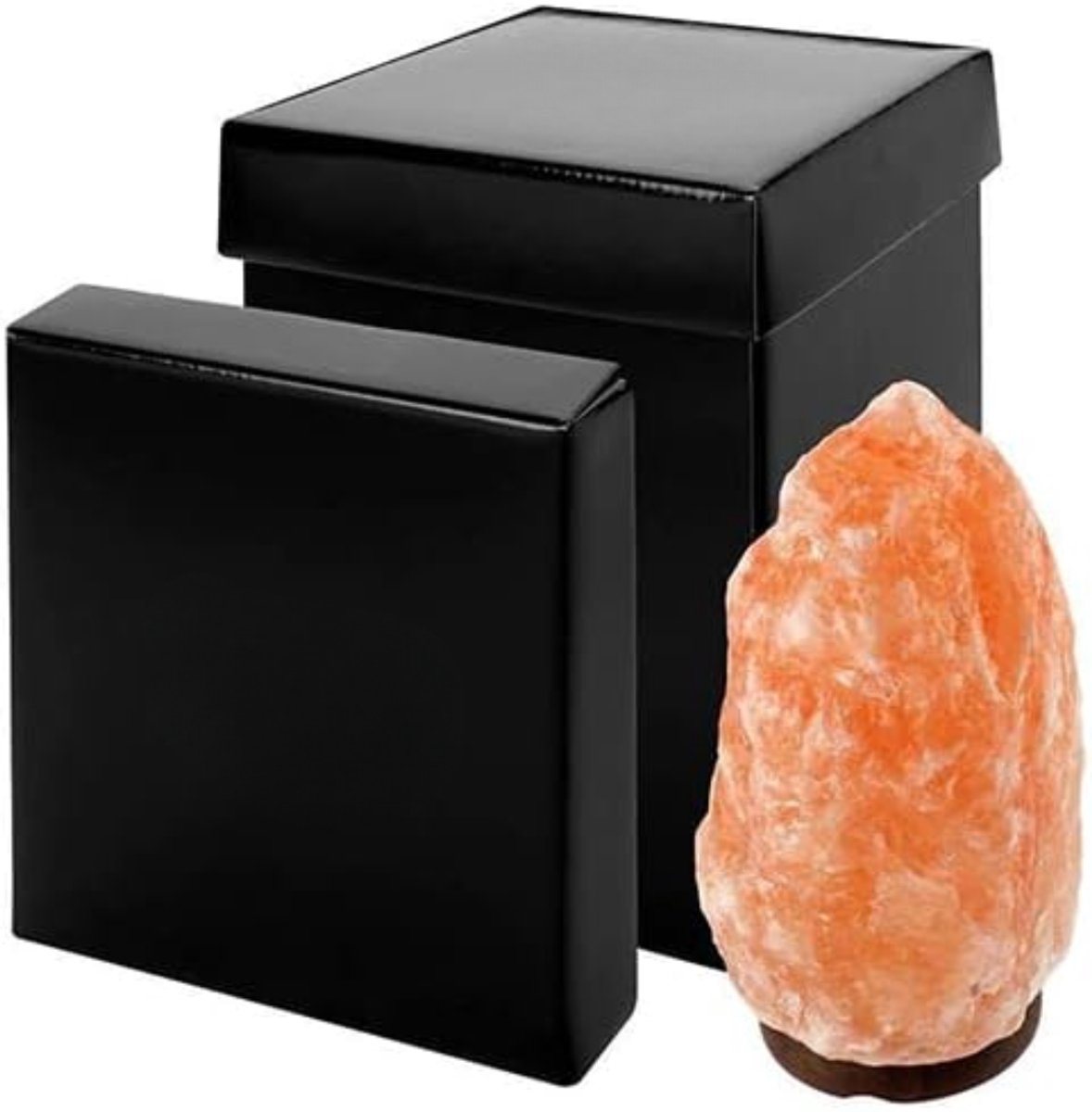 AMA® Zoutlamp - Zoutsteenlamp - Nachtlampje - 220 Gram - 21x21x24cm - Roze