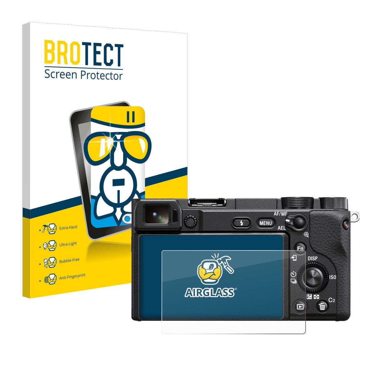 Screenprotector voor Sony Alpha 6400 / 6400A Beschermglas transparant