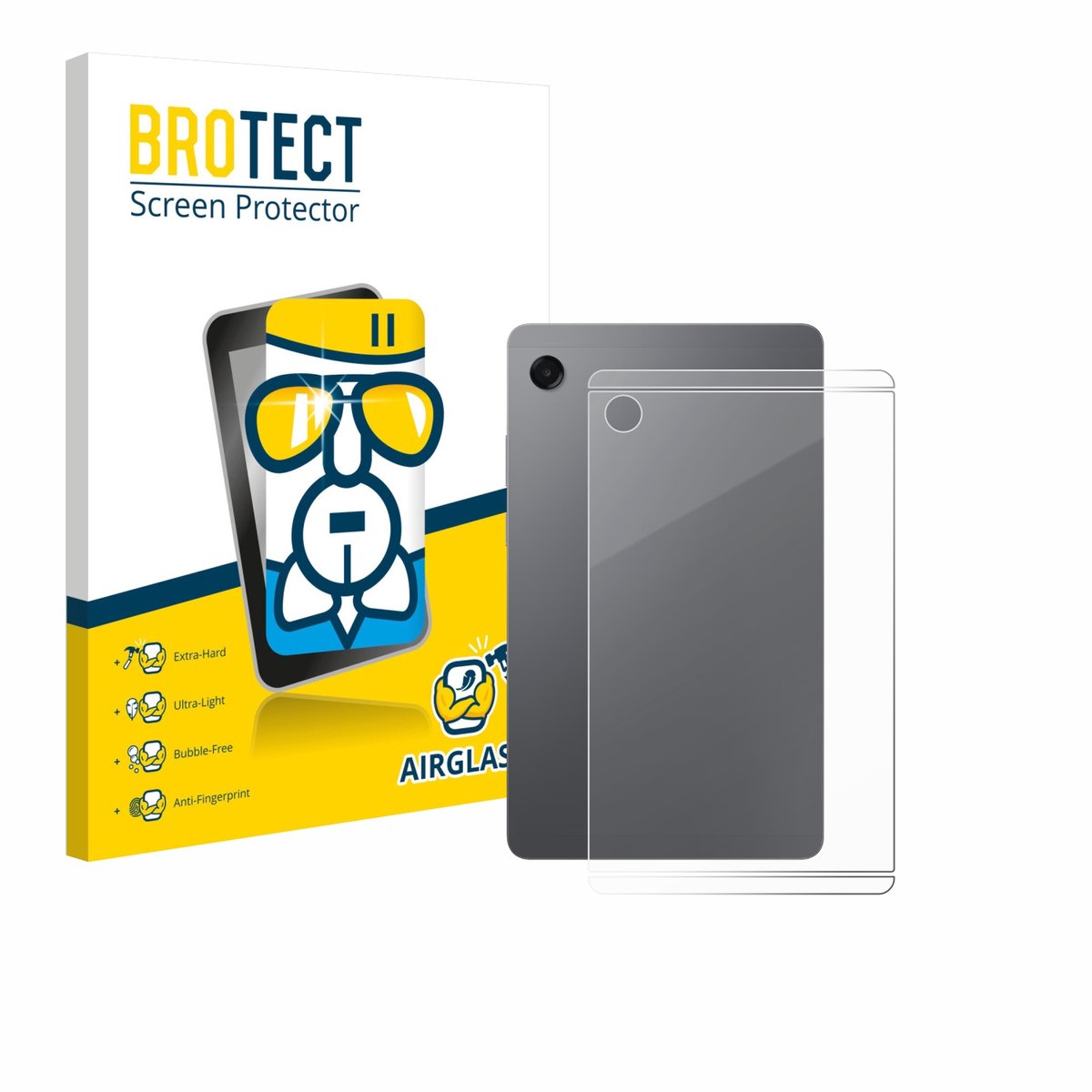 Screenprotector voor Samsung Galaxy Tab A11 8.7" (Achterkant) Beschermglas transparant