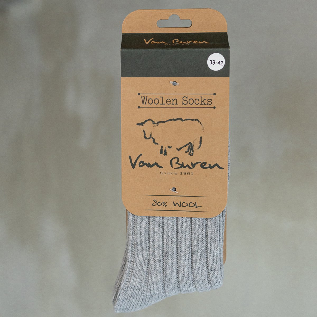 Wollen sokken Sid - Grijs - 35-38