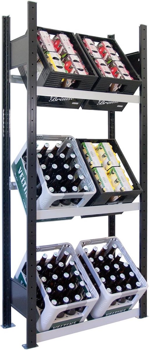 Drankkistenrek voor 6 Bakken - Stevig Bierrek voor Opslag