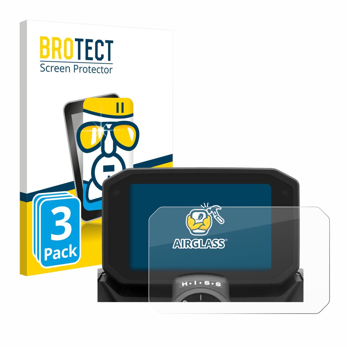Screenprotector 3 Stuks voor Honda Hornet CB/NC 2025 Beschermglas transparant