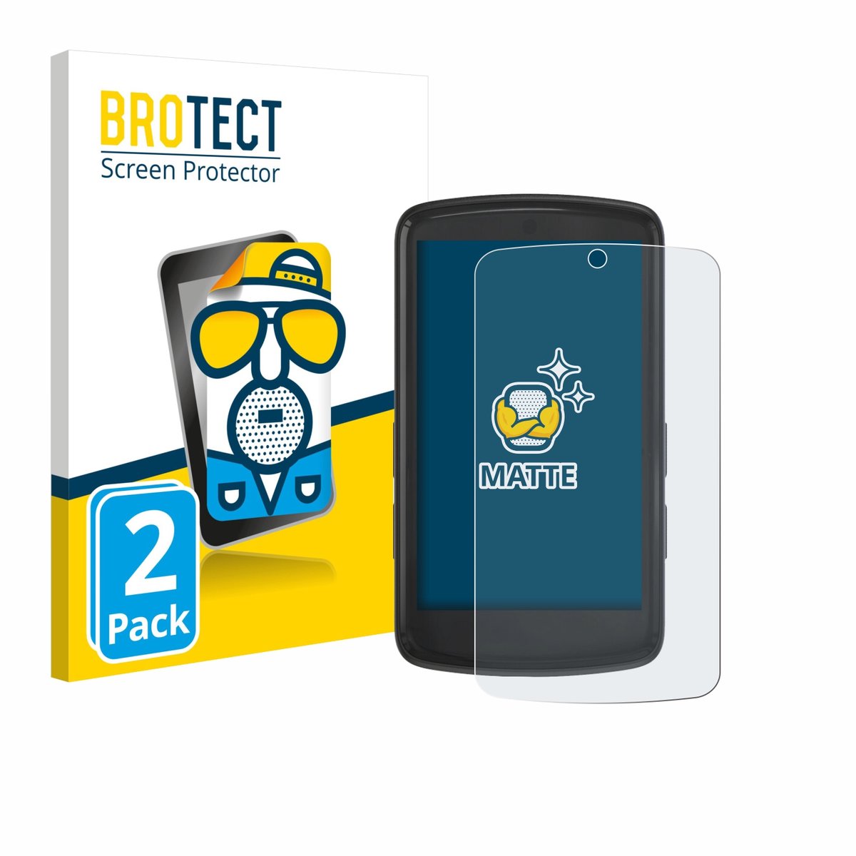 BROTECT - Screenprotector voor Bryton Rider S810 - Folie Beschermfolie matte 2 Stuks