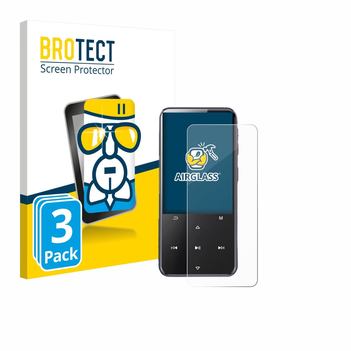 Screenprotector 3 Stuks voor AGPtek M3 Beschermglas transparant