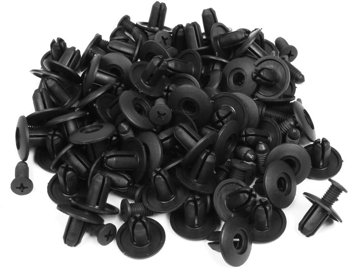 100 Stks 8mm Gat Push Type Plastic Uitbreiding Schroef Klinknagels voor Auto