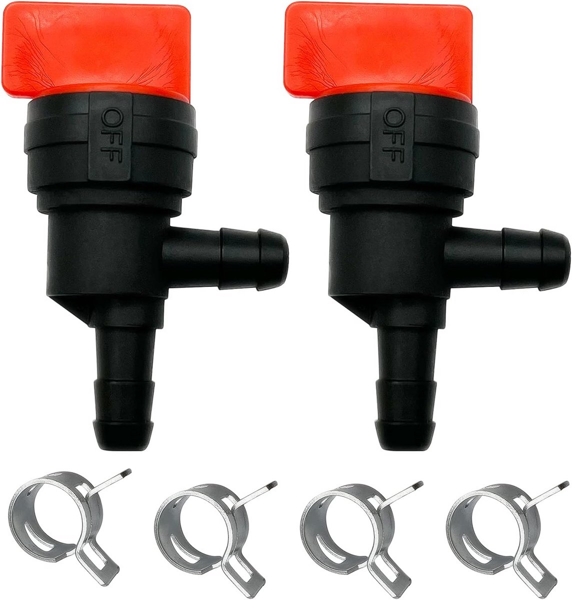 90 Graden Brandstofkraan 1/4 Inch Inline Afsluitklep voor Grasmaaier en Motor