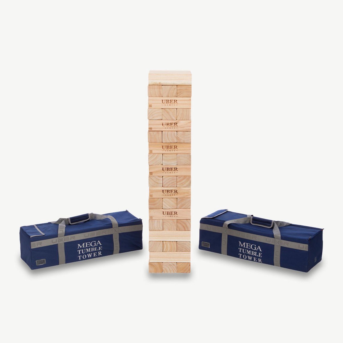 Hardhouten Stapeltoren - 50 KG - tot 200+ cm hoog - ECO Made in India - In luxe draagtas