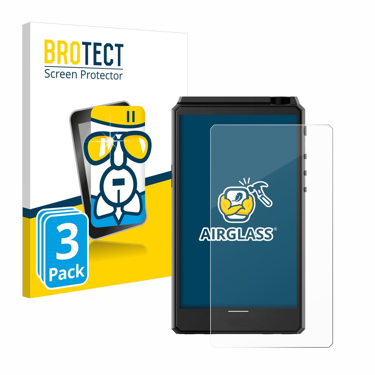 Screenprotector 3 Stuks voor Hiby R6 III Beschermglas transparant