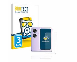 Screenprotector 3 Stuks voor Oppo Find N2 Flip (Achterdisplay) Beschermglas transparant