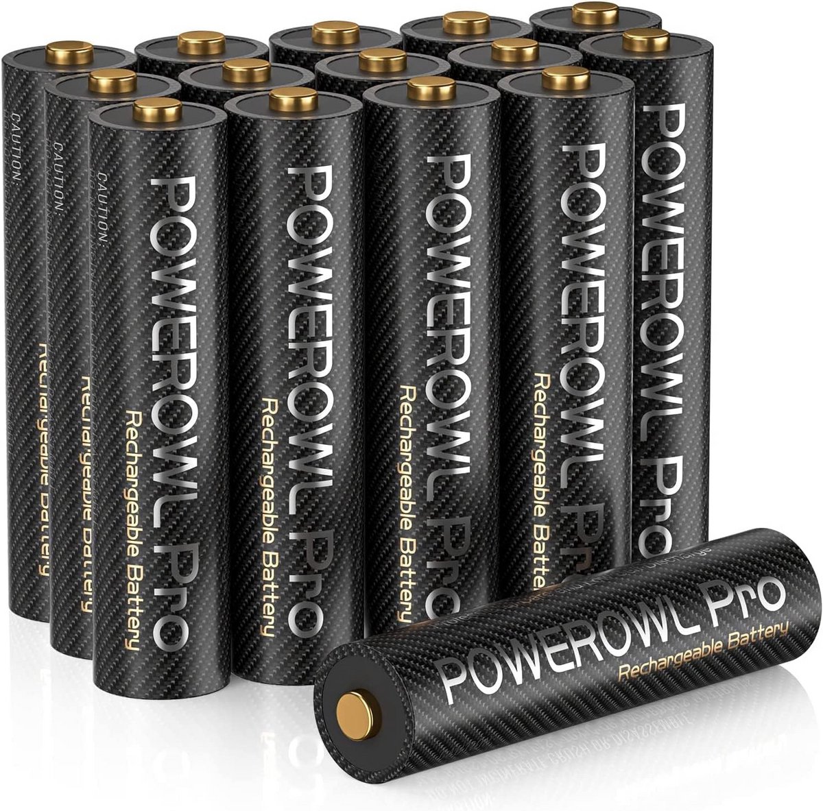 Oplaadbare AAA Batterijen set van 16 - Hoog Vermogen 1100 mAh NiMH Triple A