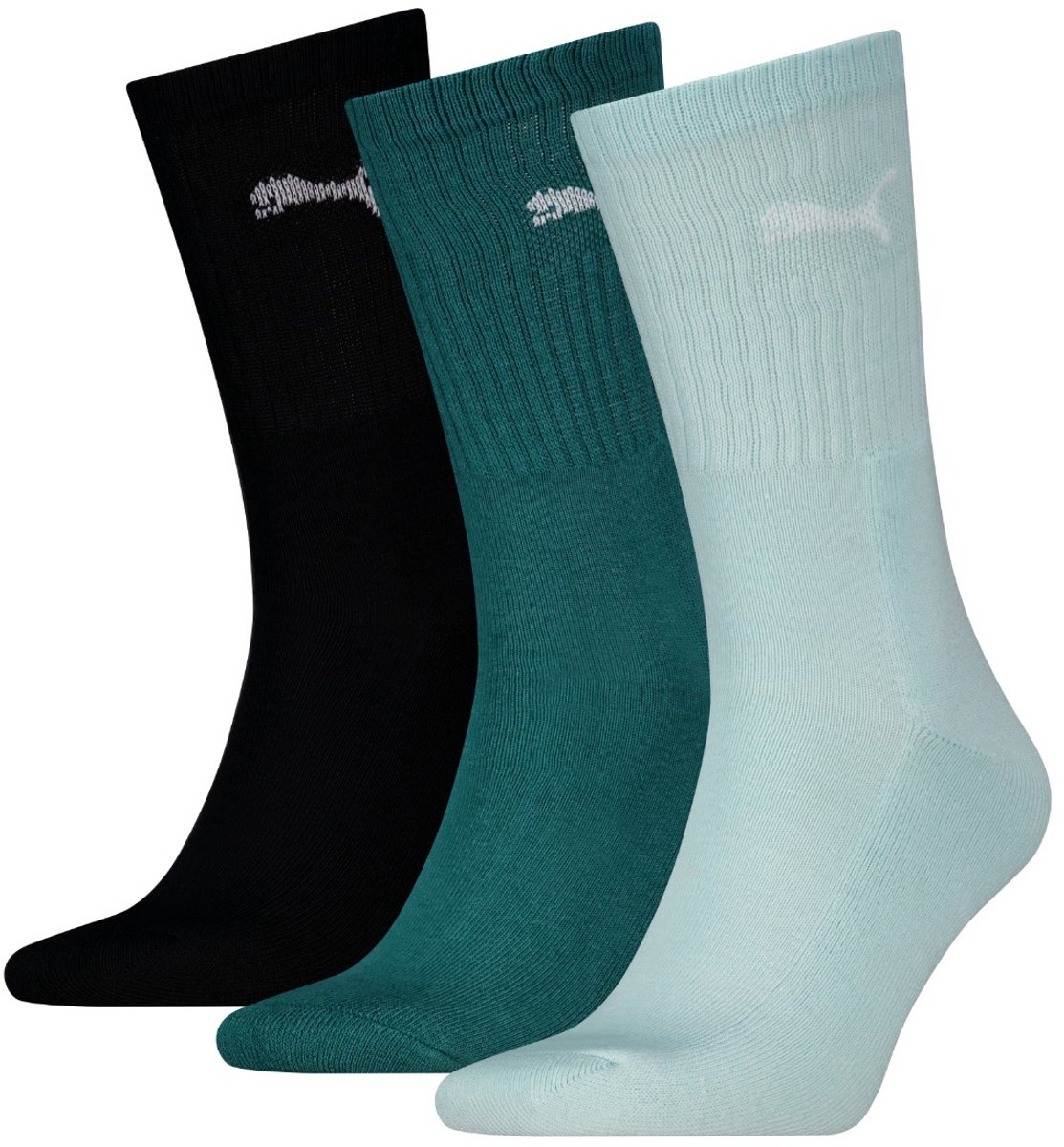 Unisex sportsokken met badstof zool – – 39-42 3 paar Emerald Ice / Fresh Water