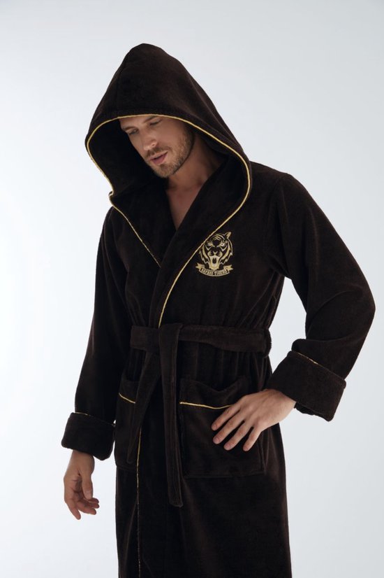 Heren Badjas Leeuw/ Bruin / maat L/XL