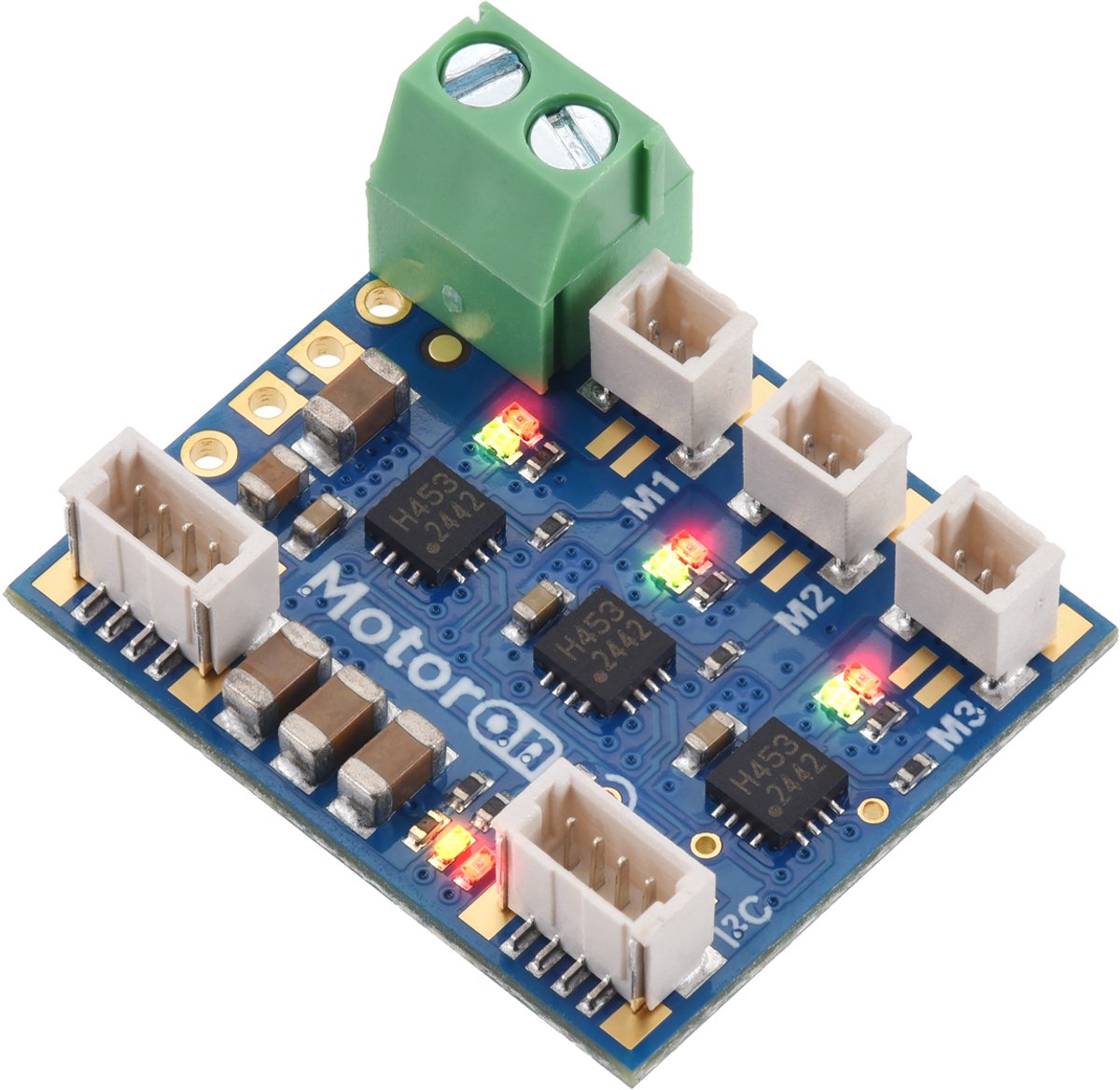 Pololu Motoron M3T453 Triple I2C Motor Controller met JST SH Connectors en VIN Terminal Block, Pololu 5082