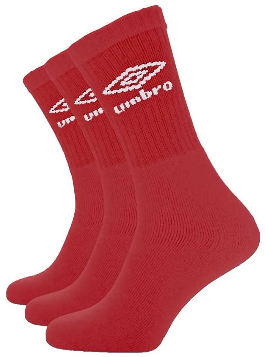 Umbro Sport Sokken 3 Paren Rood EU 39-42 Man