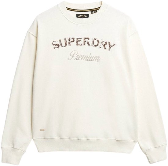 Superdry Premium Design Loose Crew Sweater Dames - Maat 14