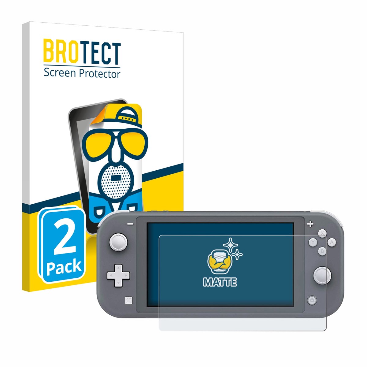 BROTECT - Screenprotector voor Nintendo Switch Lite - Folie Beschermfolie matte 2 Stuks