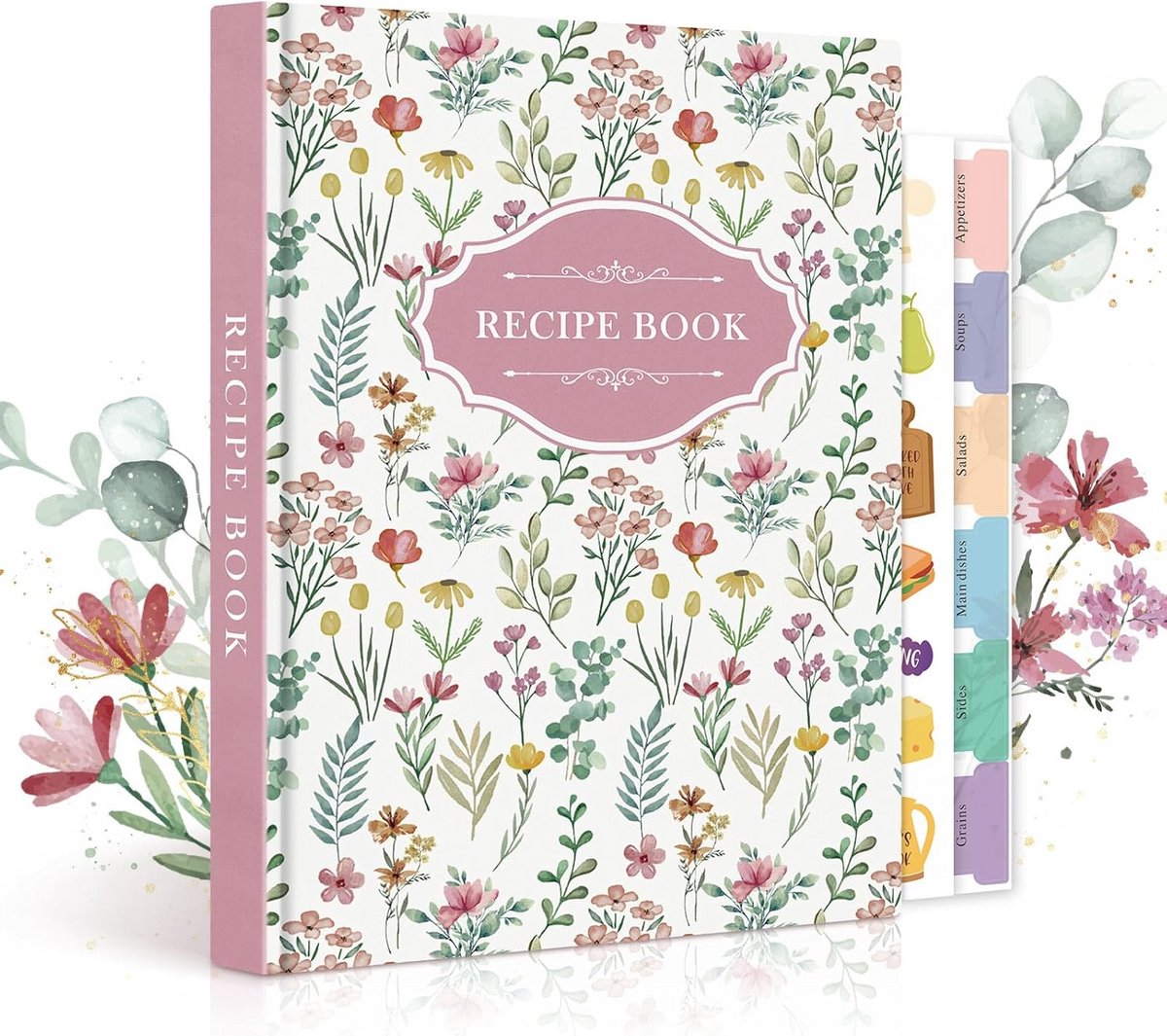 Leeg Receptenboek A5 Waterdicht - Eigen Kookboek om Recepten in te Schrijven