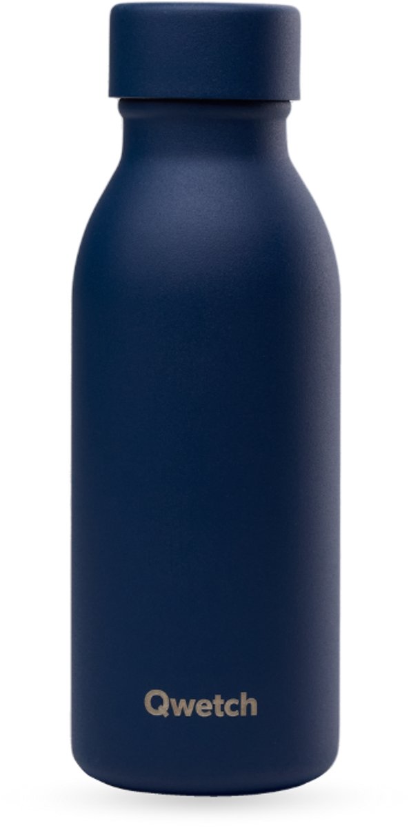 Qwetch - Isothermische fles - Icon Matt Blauw - 350ml