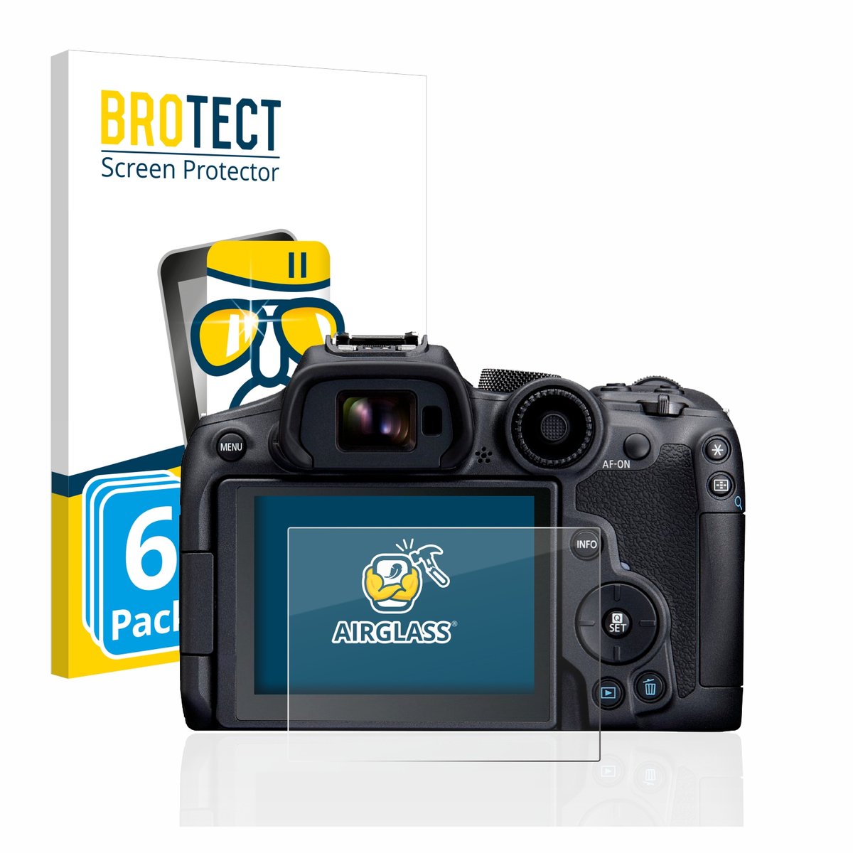 Screenprotector 6 Stuks voor Canon EOS R7 Beschermglas transparant